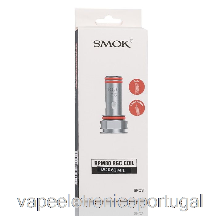 Bobinas De Substituição Vape Eletronico Smok Rgc 0.6ohm Dc Mtl